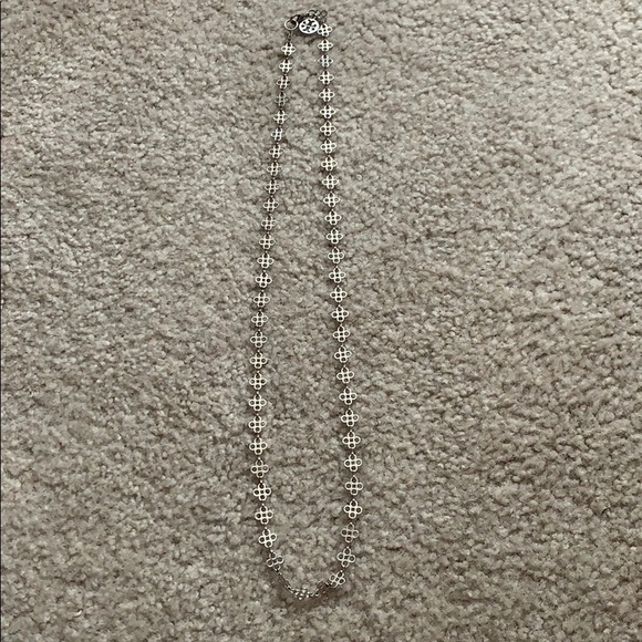 Tory Burch Long Silver Necklace - Picture 1 of 3